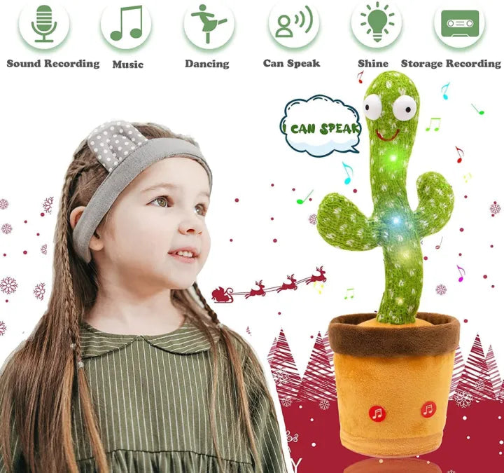 Musical Dancing Cactus Toy – Singing & Dancing Interactive Cactus for Kids