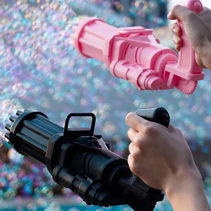 Bubble Machine Gun – Automatic Bubble Blaster Toy for Kids with Lights & Fun