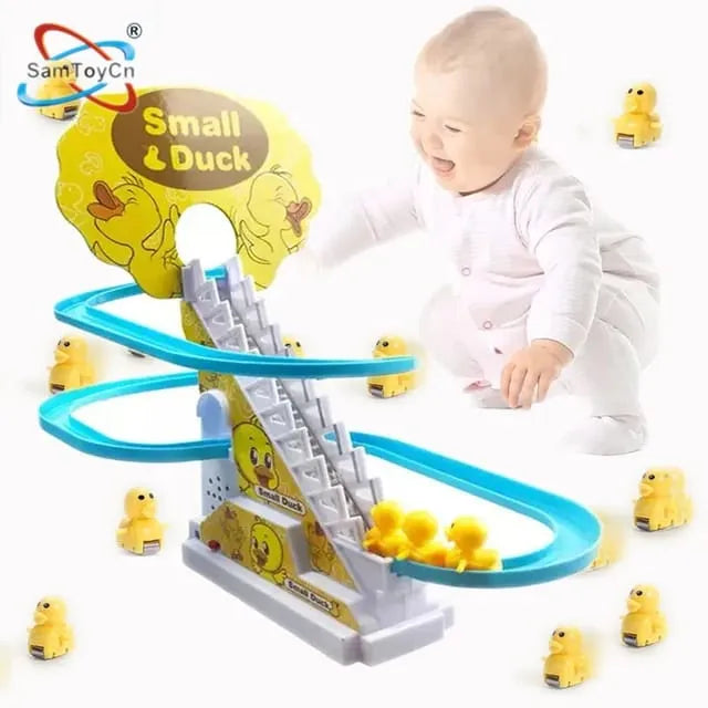 Musical Duck Climbing Toy – Interactive Electric Dancing Duck Toy with Music & Lights