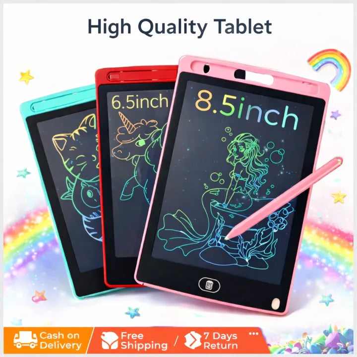 Kids Writing Tablet – LCD Drawing Pad for Children with Reusable Writing Screen