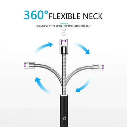 Rechargeable Electric Lighter – USB Rechargeable Windproof Plasma Arc Lighter