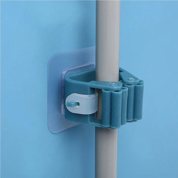 Broom & Mop Holder – Wall Mounted Organizer for Cleaning Tools & Storage