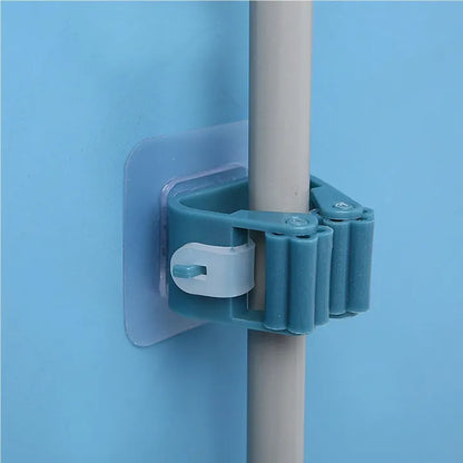 Broom & Mop Holder – Wall Mounted Organizer for Cleaning Tools & Storage