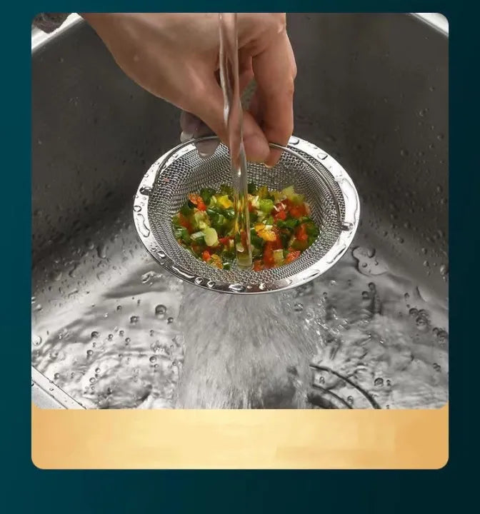 Sink Drain Filter Basket – Stainless Steel Kitchen Sink Strainer for Food Waste & Debris