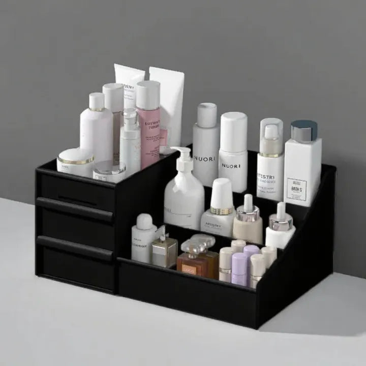 Premium Cosmetic Storage Box – Makeup Organizer with Compartments for Beauty Essentials