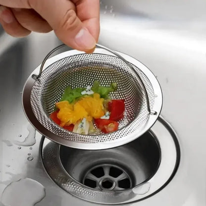 Sink Drain Filter Basket – Stainless Steel Kitchen Sink Strainer for Food Waste & Debris