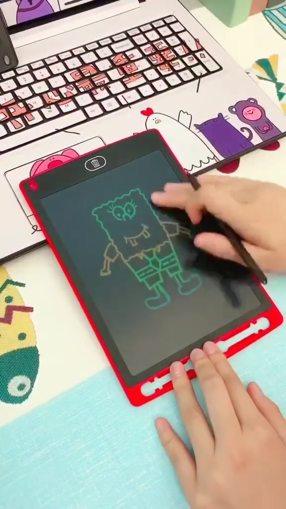 Kids Writing Tablet – LCD Drawing Pad for Children with Reusable Writing Screen