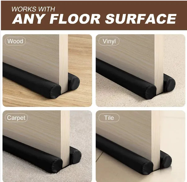 Door Bottom Seal – Draft Stopper Weather Strip for Noise, Dust & Cold Protection