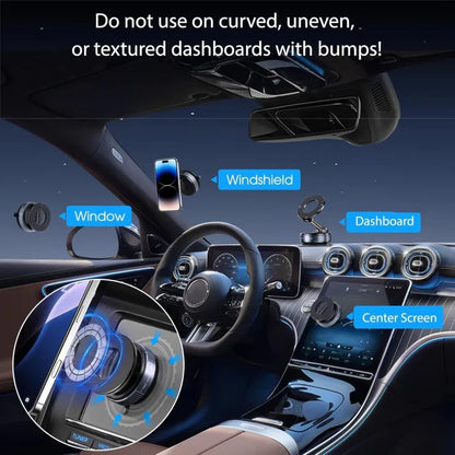 Magnetic Car Phone Holder – 360° Adjustable Universal Phone Mount for Dashboard & Air Vent