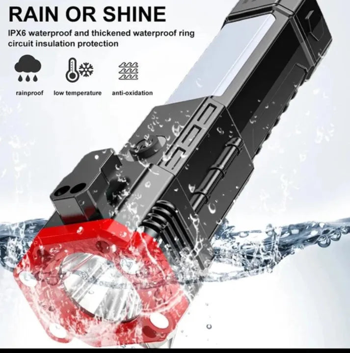 High Power LED Torch – Rechargeable Super Bright Flashlight for Camping, Outdoor & Emergency Use