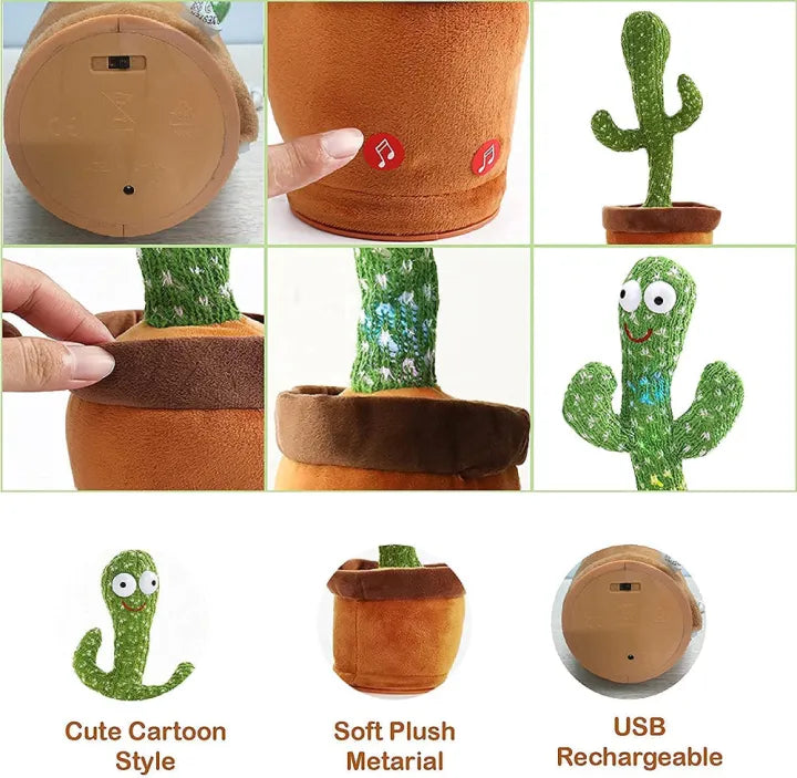 Musical Dancing Cactus Toy – Singing & Dancing Interactive Cactus for Kids