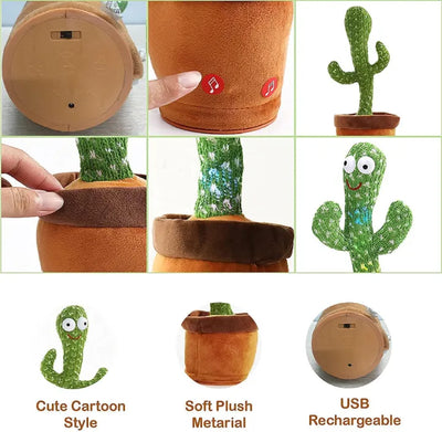 Musical Dancing Cactus Toy – Singing & Dancing Interactive Cactus for Kids