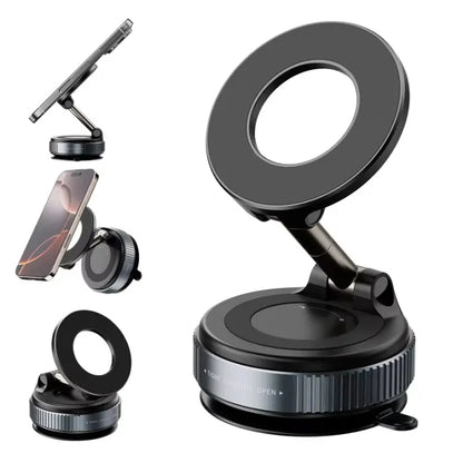 Magnetic Car Phone Holder – 360° Adjustable Universal Phone Mount for Dashboard & Air Vent